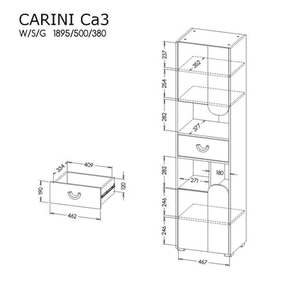 Carini Bookshelf 50 