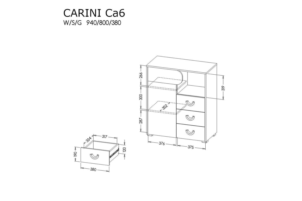 Carini Sideboard 80