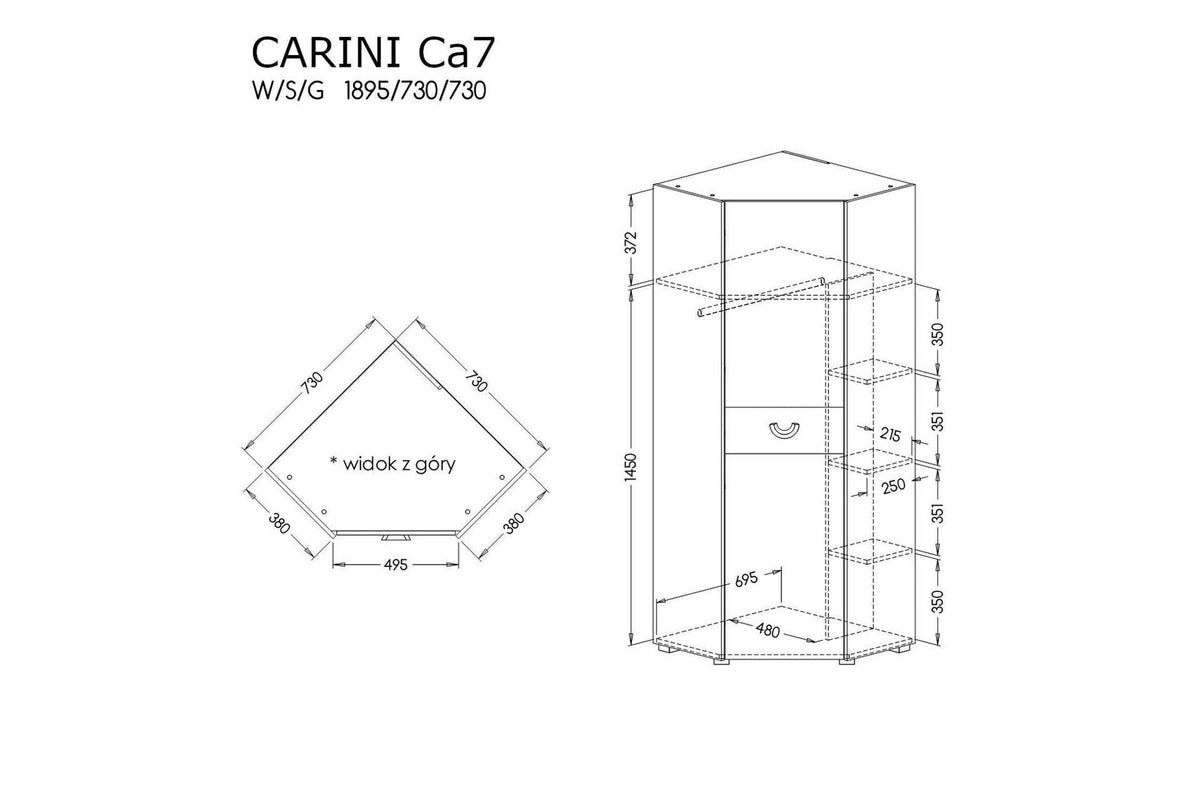 Carini Corner Wardrobe 189