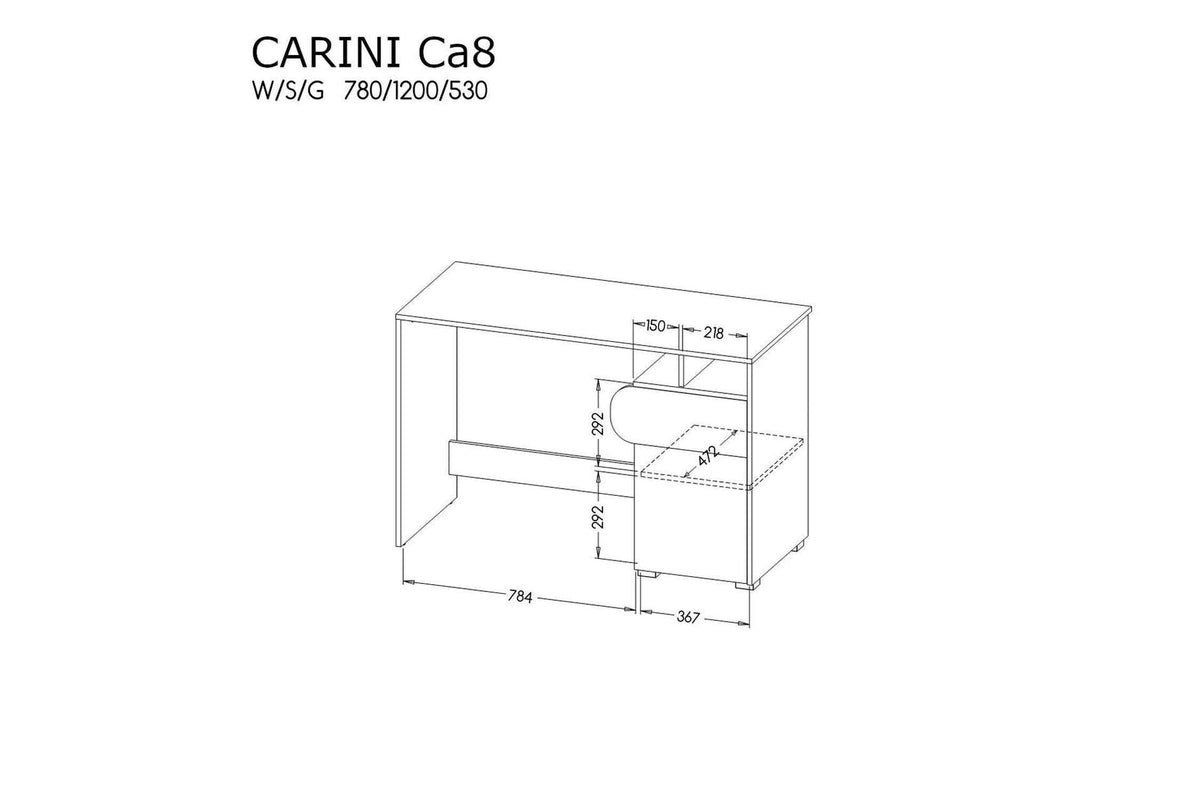 Carini Desk 120
