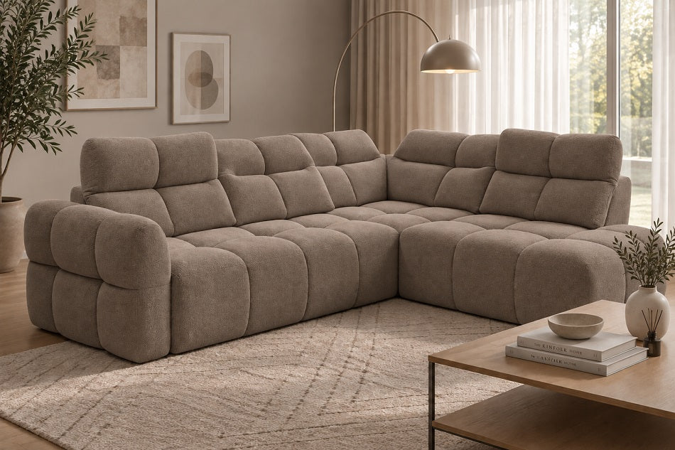 Calma Express Delivery Corner Sofa Kensington Nutmeg