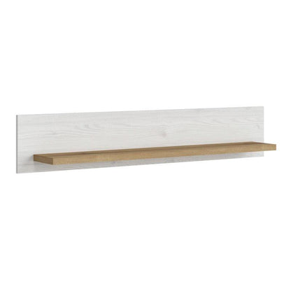 Celesto Shelf in White and Oak