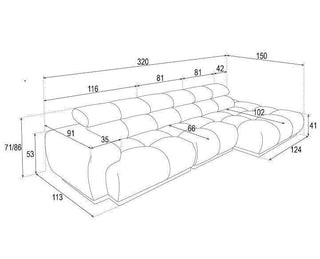 Chani Corner Sofa PR2 - Msofas LTD