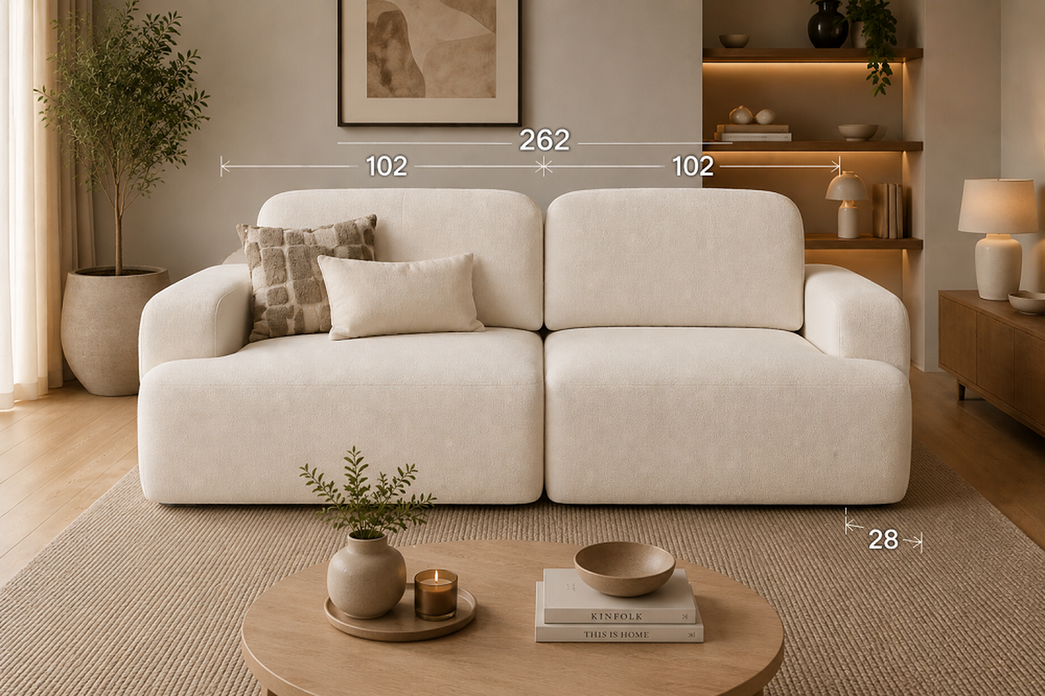 Dover sofa bed with storage