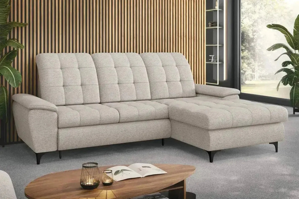 Crystal Corner Sofa Bed With Storage