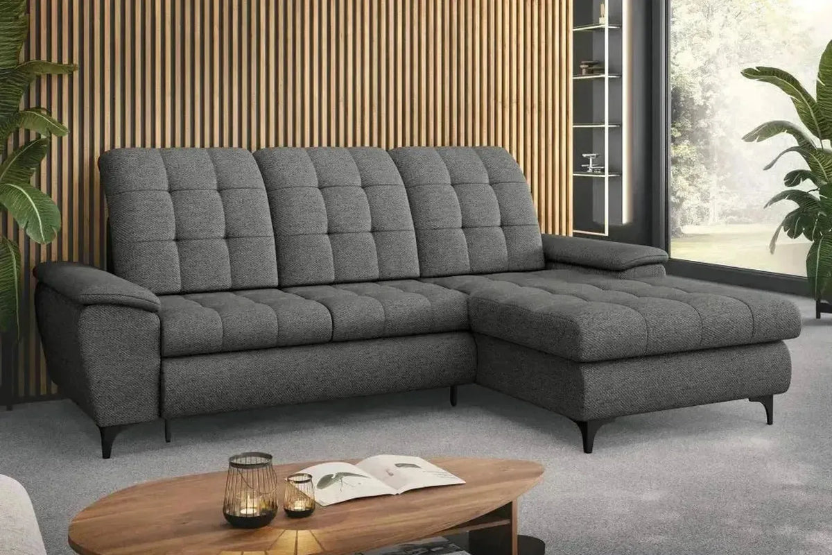 Crystal Corner Sofa Bed With Storage