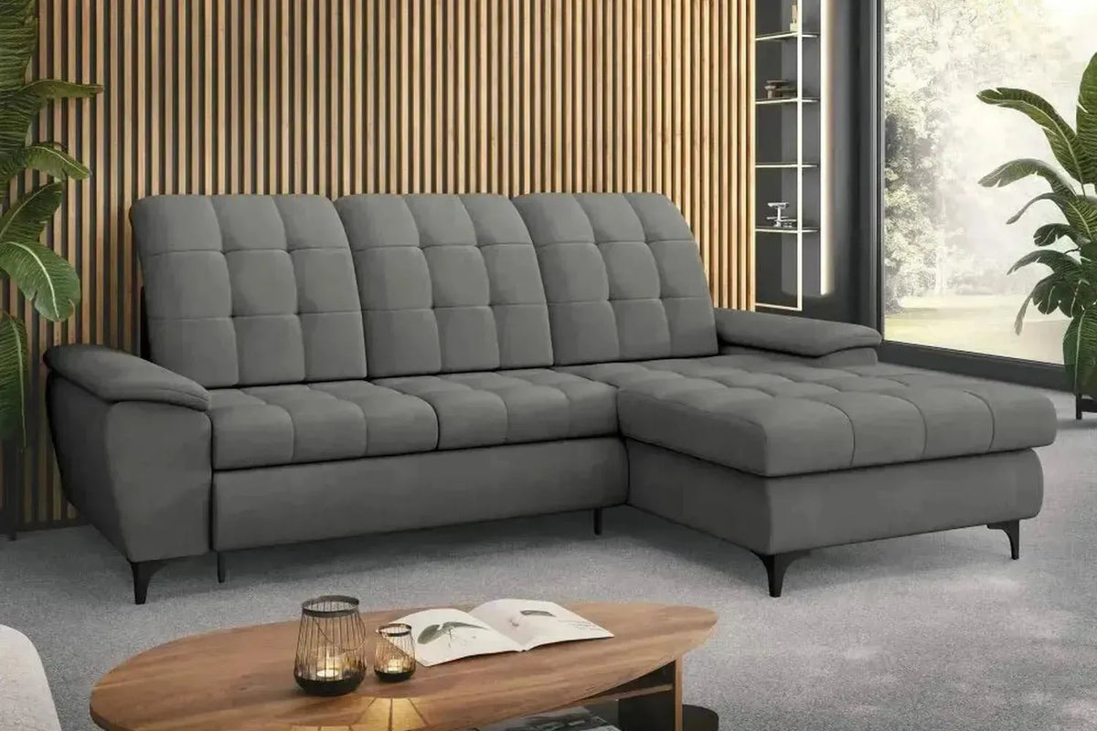 Crystal Corner Sofa Bed With Storage