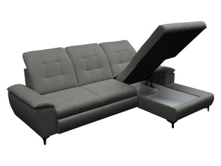 Crystal Ecksofa mit Bettfunktion und Stauraum