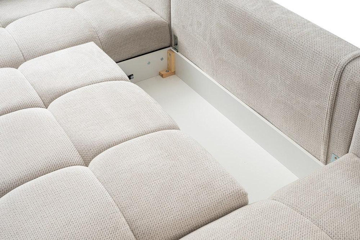 Felipe U Shape Corner Sofa Bed With Storage