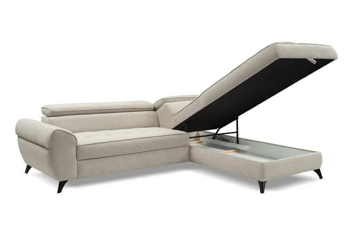 Elena Corner Sofa Bed With Storage