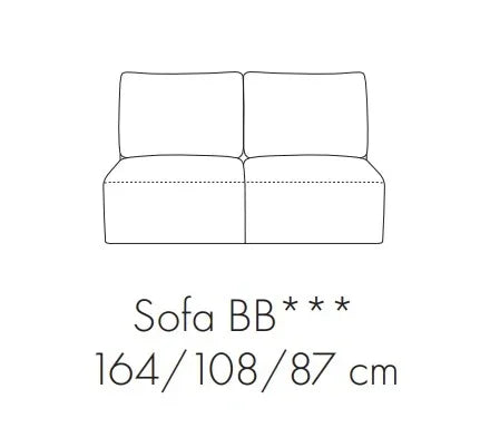 Dionizos Collection - Module Sofa BB dimensions