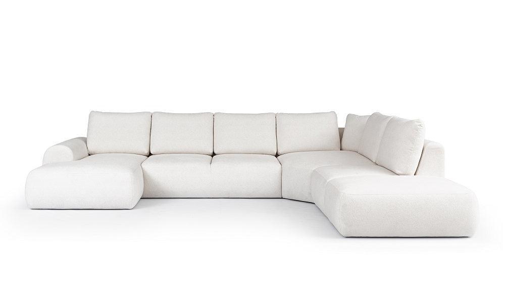 Dionizos U Corner Sofa Conti Boucle Nata Fast Delivery