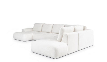 Dionizos U Corner Sofa Conti Boucle Nata Fast Delivery