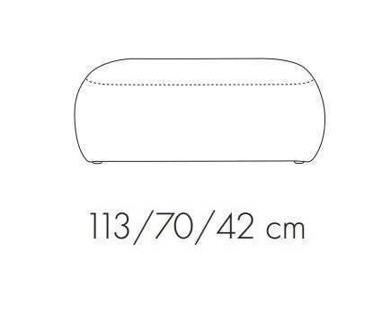 Dionizos Footstool dimensions