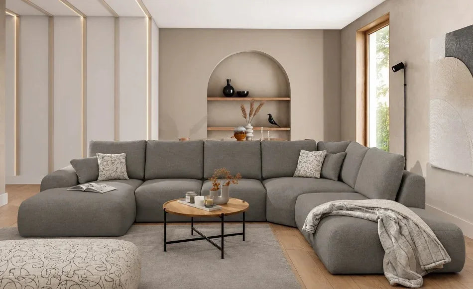 Dionizos Express Delivery U-Shape Corner Sofa MALTA COSMIC VELVET