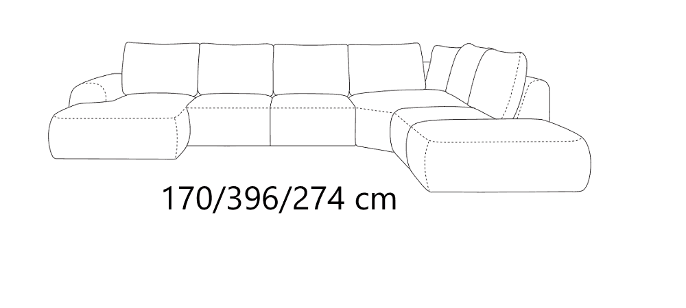 Dionizos U Corner Sofa Conti Boucle Nata Fast Delivery - Msofas LTD