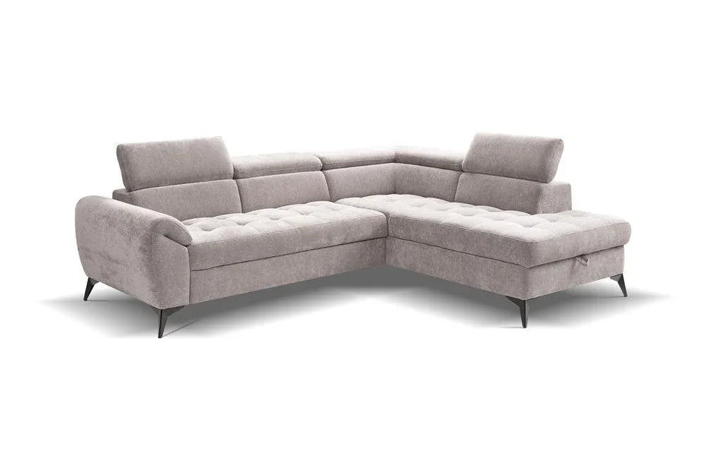 Glasgow Express Delivery Corner Sofa Bed With Storage Euston Rustic