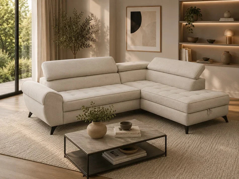 Elena Corner Sofa Bed With Storage