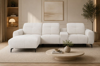 Este Small Corner Sofa with Storage Console