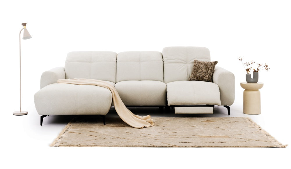 Mała rozkładana sofa narożna Este