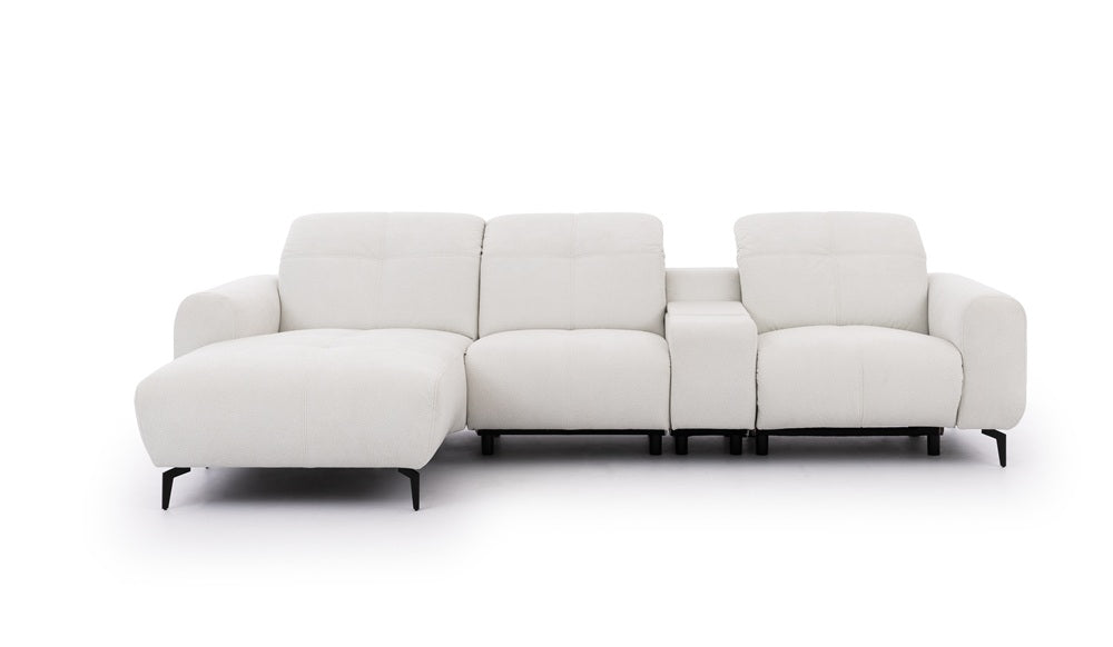 Este Small Recliner Corner Sofa with Storage Console