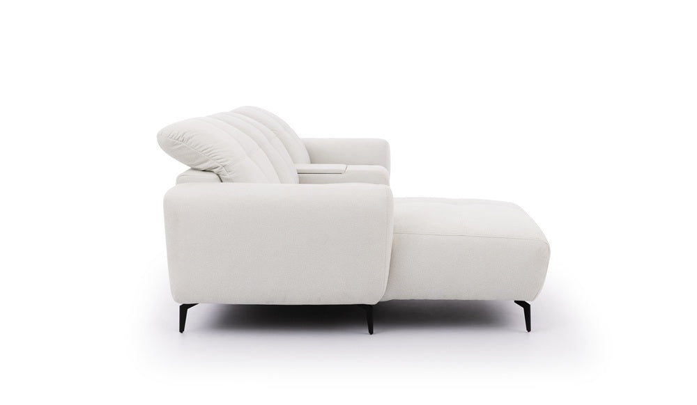 Este Small Recliner Corner Sofa with Storage Console