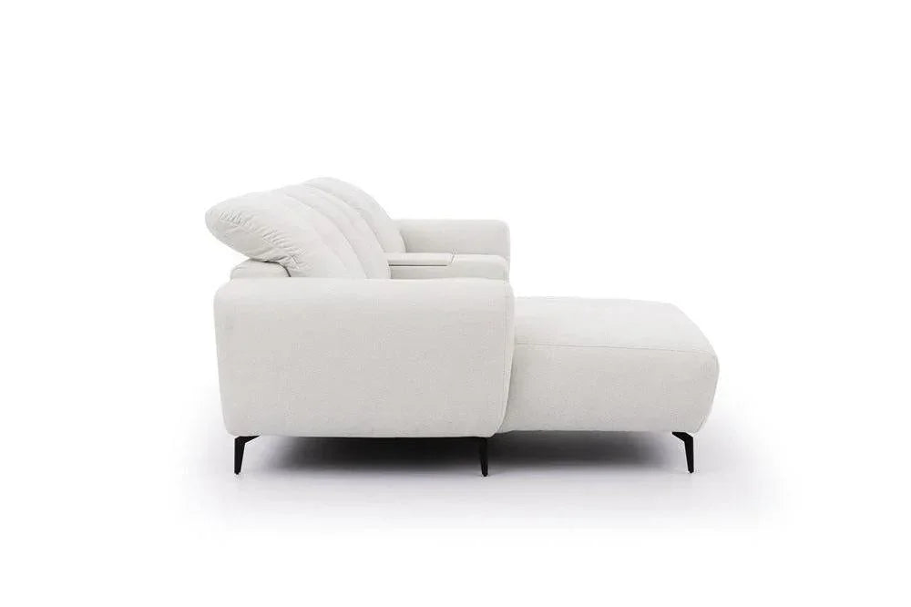Este Small Corner Sofa with Storage Console