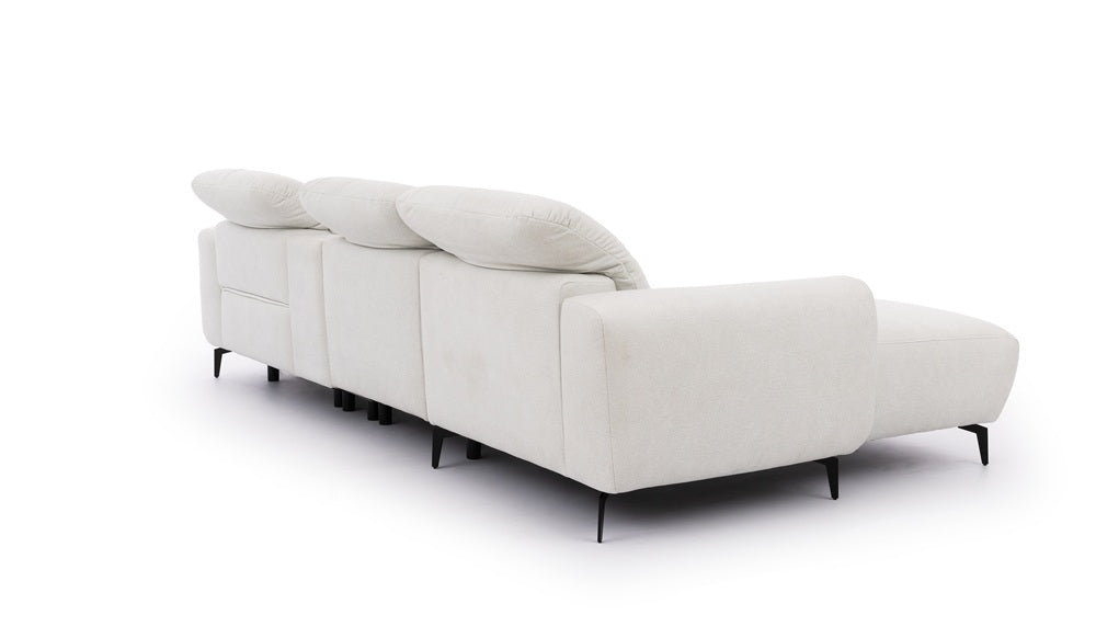 Este Small Recliner Corner Sofa with Storage Console