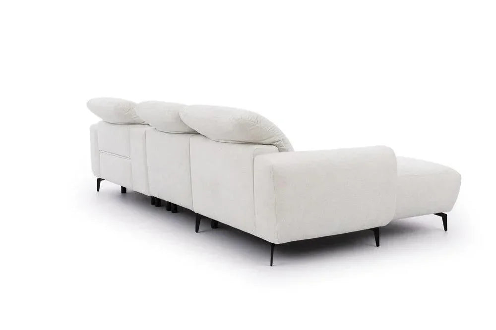 Este Small Recliner Corner Sofa with Storage Console