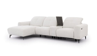 Este Small Recliner Corner Sofa with Storage Console