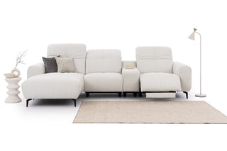 Este Small Recliner Corner Sofa with Storage Console