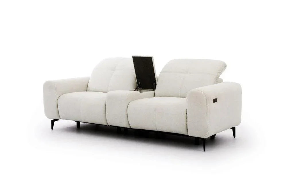 Este 2 Seater Recliner Sofa with Storage Console
