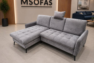 Lukka Express Delivery Corner Sofa Bed With Storage Milton 17 GREY