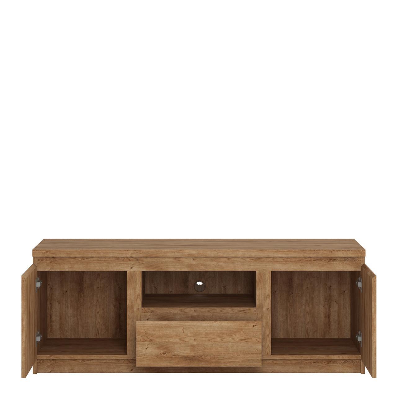 Fribo 2 Door 1 Drawer TV Cabinet in Oak