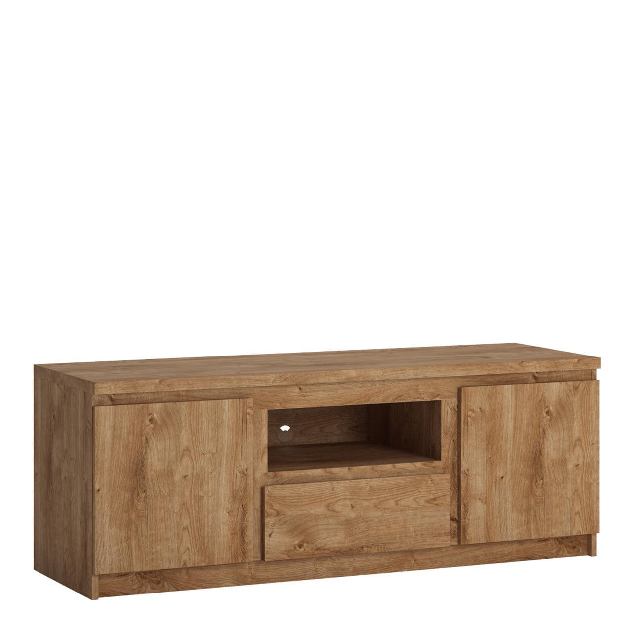 Fribo 2 Door 1 Drawer TV Cabinet in Oak