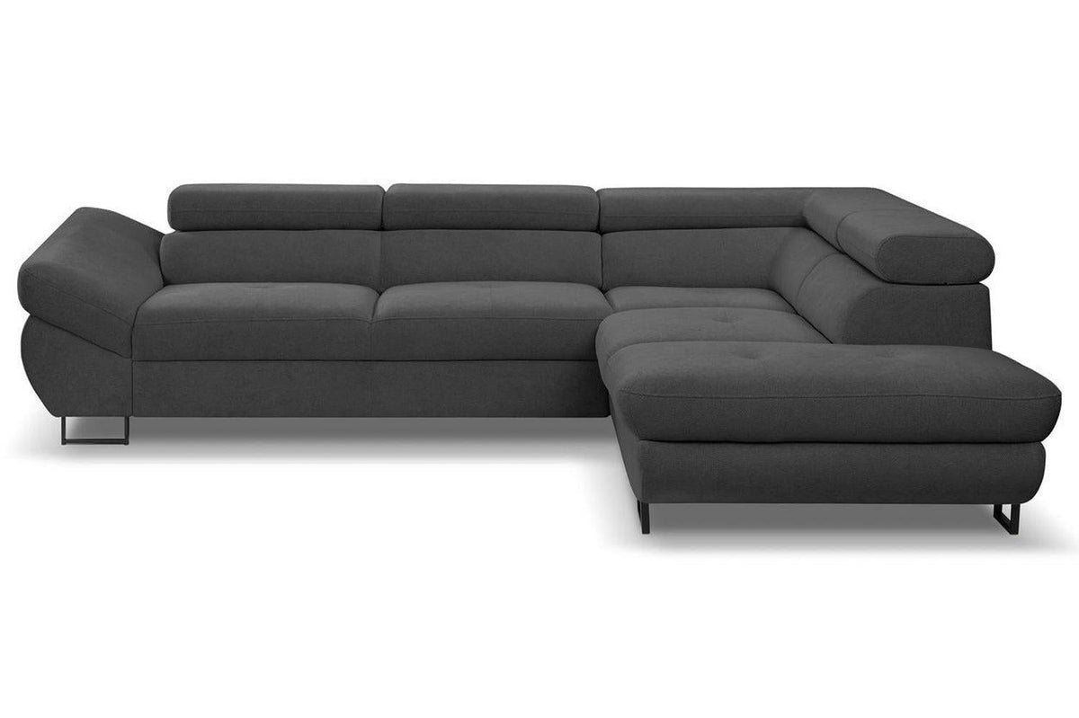 Fabio Corner Sofa Bed With Storage Graceland Graphite Clearance