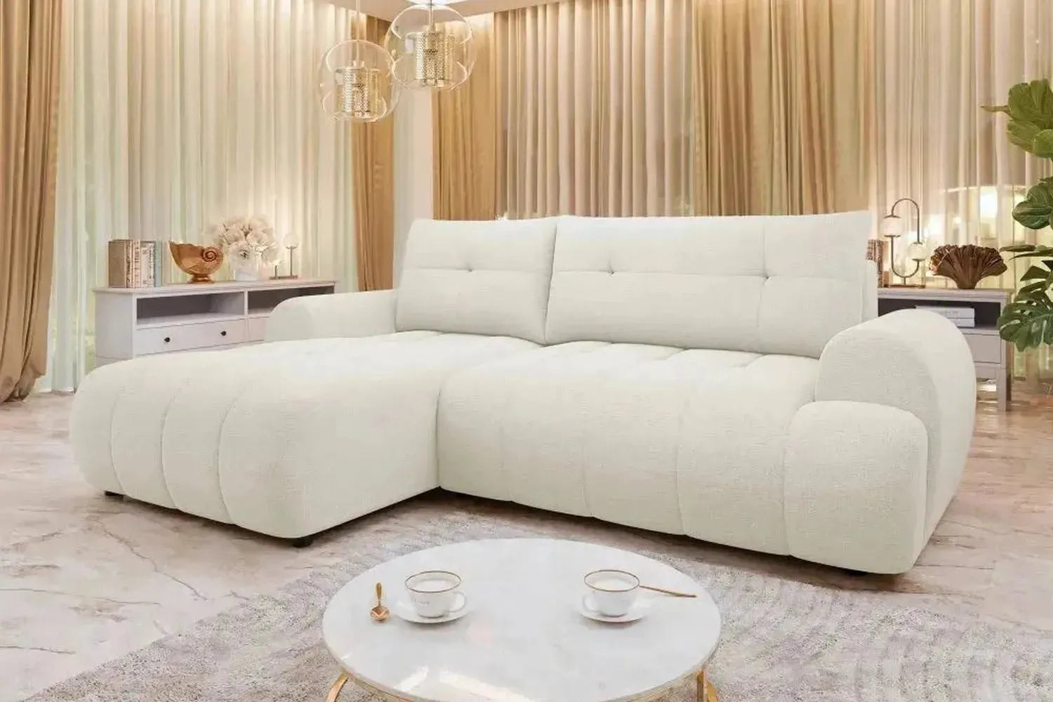 Fiorano Corner Sofa Bed With Storage