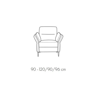 Fosano Armchair dimensions