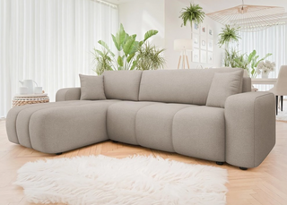 Sofa narożna Furyn z funkcją spania i schowkiem