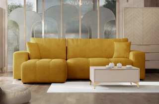 Sofa narożna Furyn z funkcją spania i schowkiem