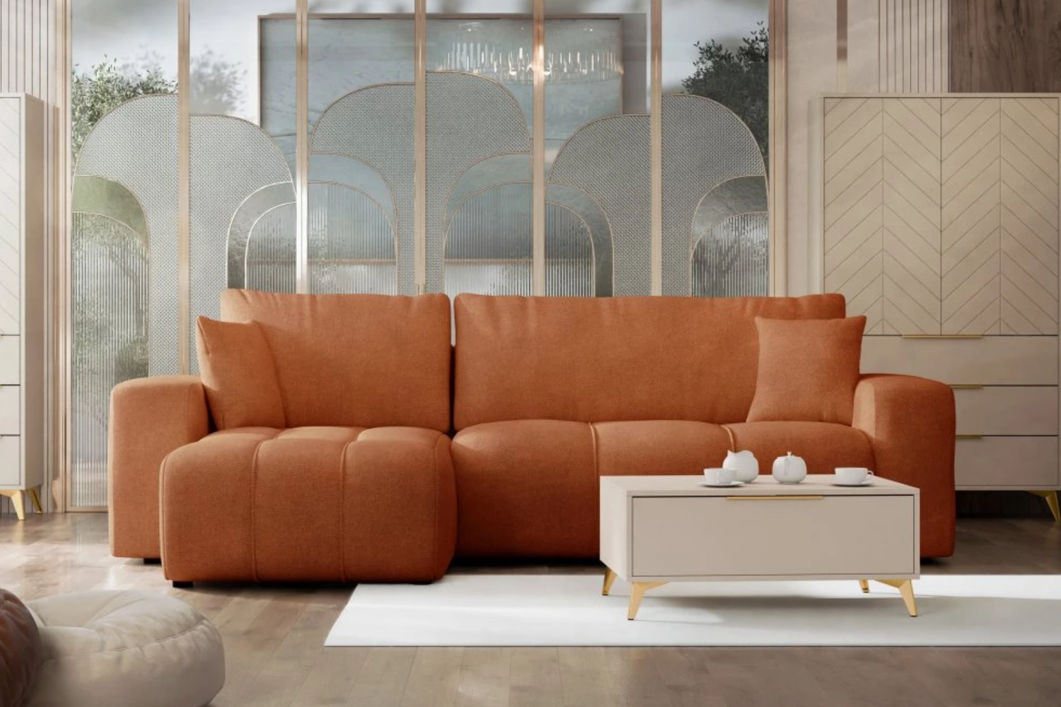 Chelsea Express Delivery Corner Sofa Bed With Storage Velo 627