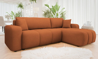 Sofa narożna Furyn z funkcją spania i schowkiem