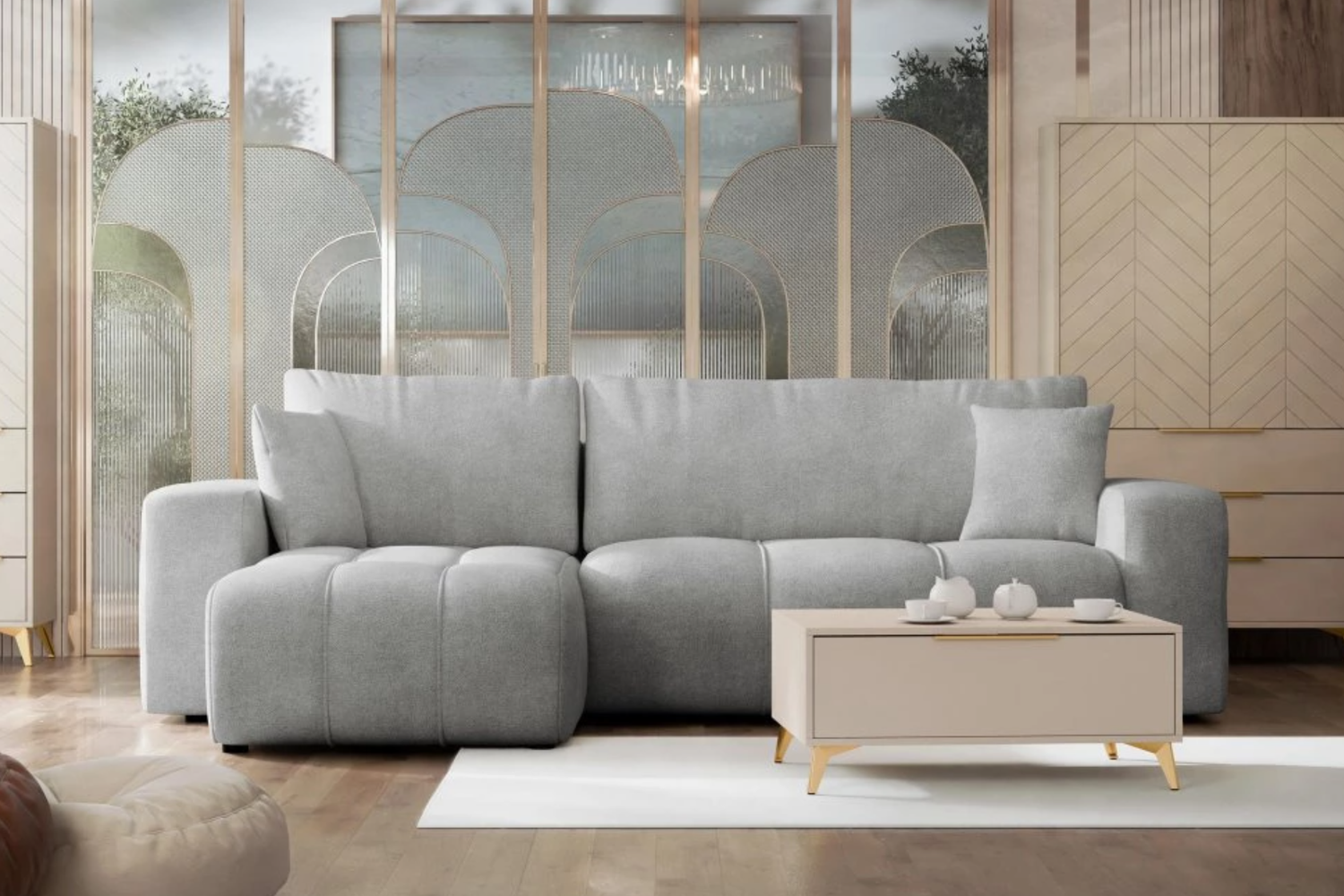 Chelsea Corner Sofa Bed With Storage Velo 633