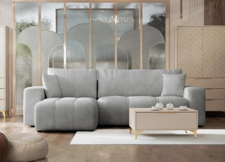 Sofa narożna Furyn z funkcją spania i schowkiem