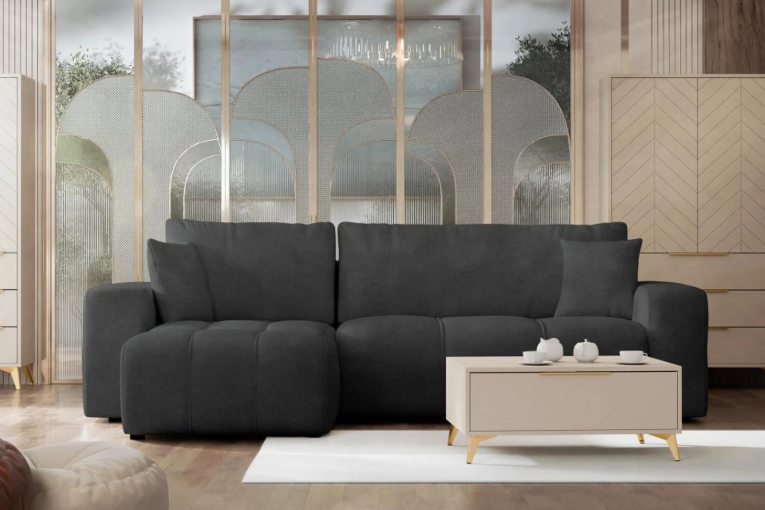 Chelsea Corner Sofa Bed With Storage Velo 636
