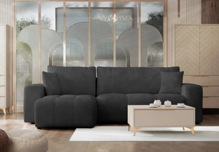 Sofa narożna Furyn z funkcją spania i schowkiem