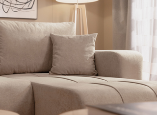 Sofa narożna Furyn z funkcją spania i schowkiem