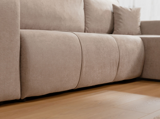 Sofa narożna Furyn z funkcją spania i schowkiem