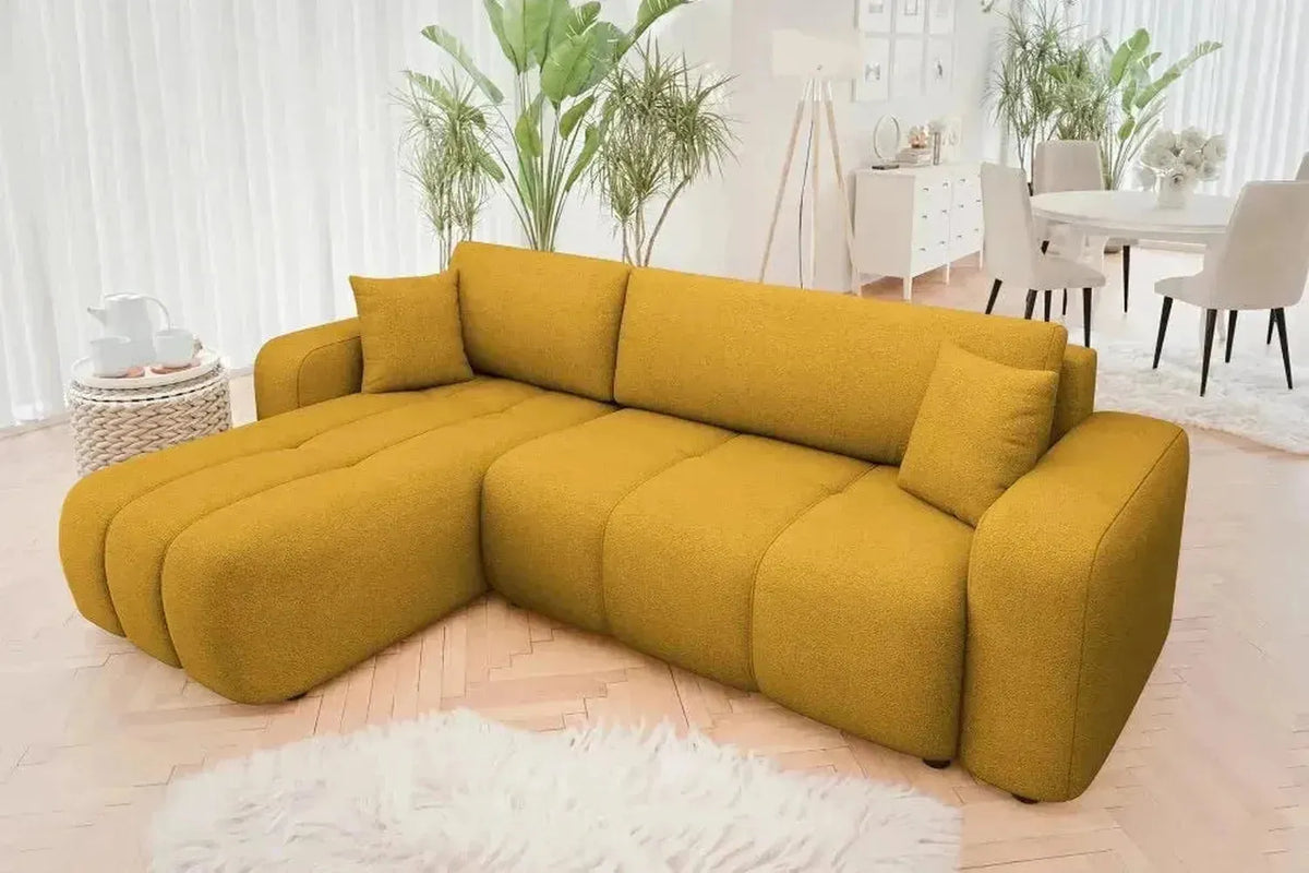 Furyn Express Delivery Corner Sofa Bed With Storage