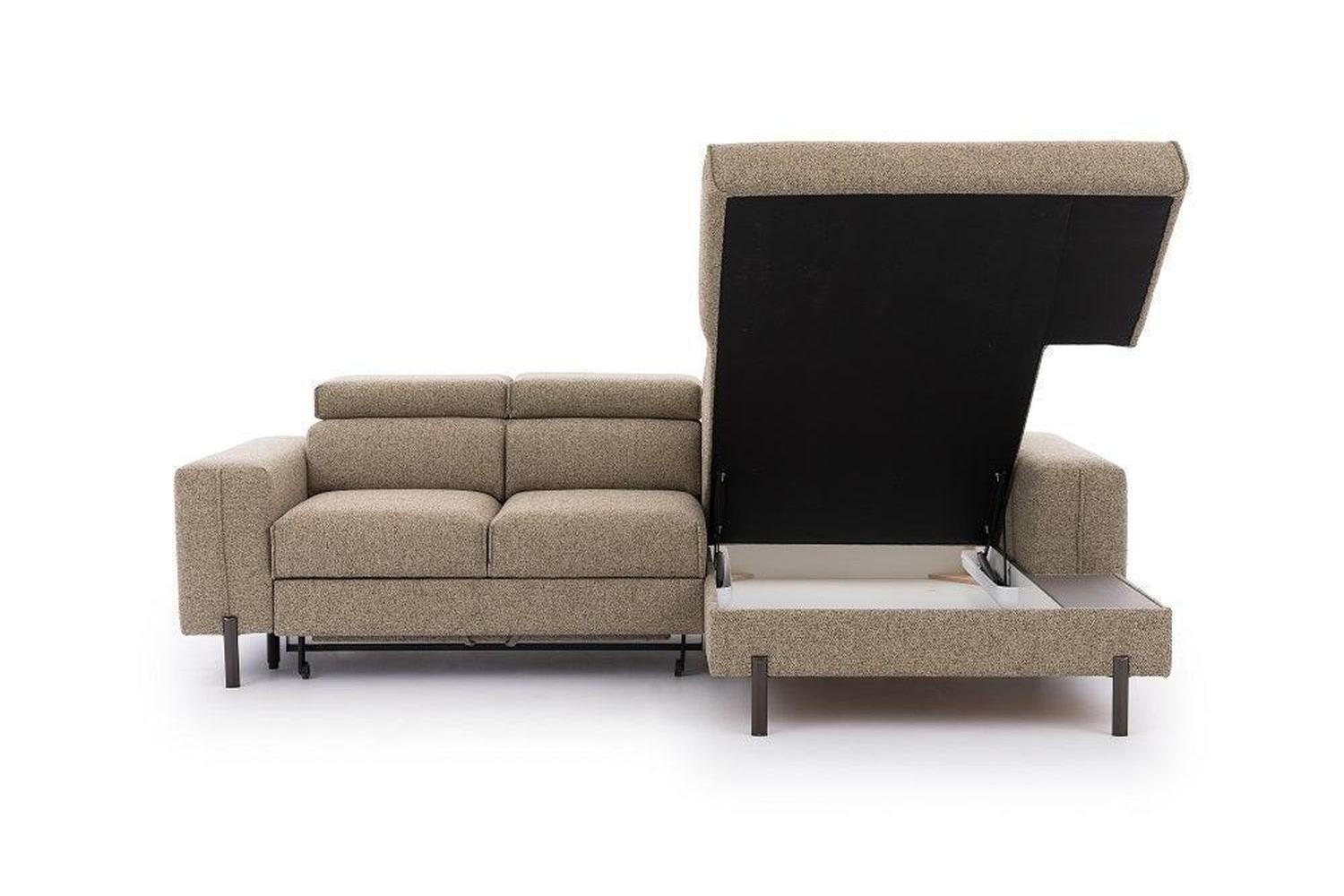 Gilia Corner Sofa Bed With Storage